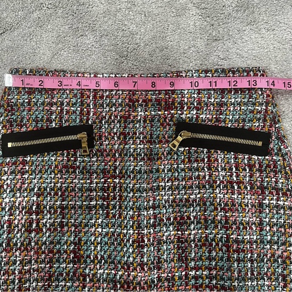Ann Taylor Loft A- line Tweed Skirt Women’s Sz 0 Petite - Picture 9 of 9